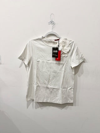 Carolina Herrera floral and pearl embellished top, XS