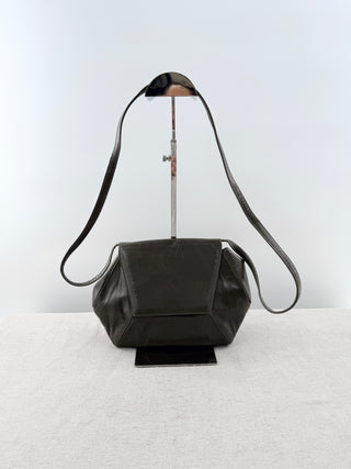 Charles Jourdan leather flap bag with long strap