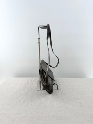 Charles Jourdan leather flap bag with long strap