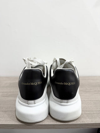 Alexander McQueen Leather Low Top Chunky Sole Sneakers White Black Men's EU 41