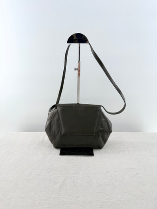 Charles Jourdan leather flap bag with long strap