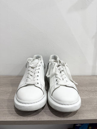 Alexander McQueen Leather Low Top Chunky Sole Sneakers White Black Men's EU 41