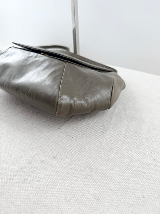 Charles Jourdan leather flap bag with long strap
