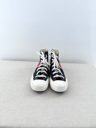 Converse X Comme Des Garçons CDG Play Chuck Taylor High-Top Sneakers Black US 6
