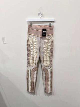 Herve Leger embellished bandage slim pants, S