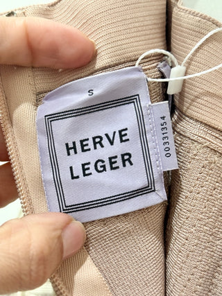 Herve Leger embellished bandage slim pants, S