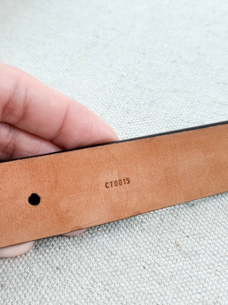 Louis Vuitton monogram belt with silver buckle, 80/32