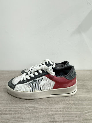 NWT Golden Goose Stardan Mesh Leather 90s Basketball Sneakers White Black 39