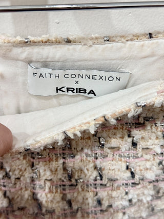 Faith connexion set blazer and mini skirt tweed, S