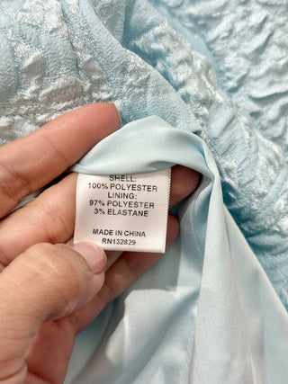 Camila Coelho strapless mini textured dress with buckle, M