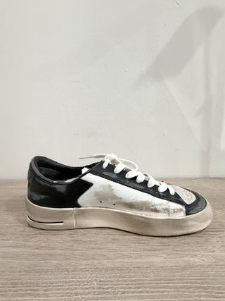 NWT Golden Goose Stardan Mesh Leather 90s Basketball Sneakers White Black 39