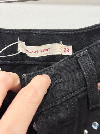 Levi's embellished denim shorts, 28