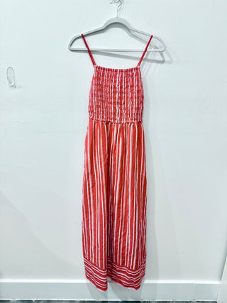 Cleobella Red and white maxi dress, XS