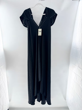 Zadig & Voltaire V-Neck Star Embroidered Maxi Dress, S