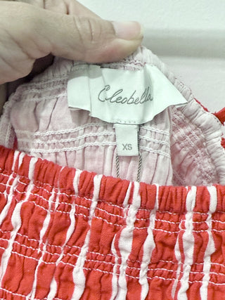 Cleobella Red and white maxi dress, XS