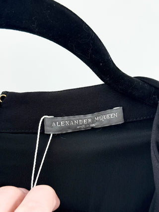 Alexander McQueen Tailored V-Neck Midi Dress, 42 IT / US 6