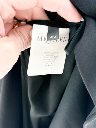 Alexander McQueen Tailored V-Neck Midi Dress, 42 IT / US 6