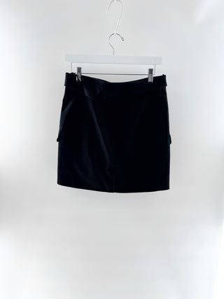 Helmut Lang Pleated Button Up Mini Skort, 4