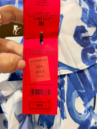 Carolina Herrera pattern ruffle mini dress, XS