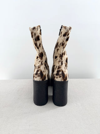 Stella McCartney cow hide faux leather bots platform  chunky, 41