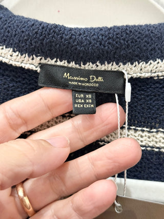 Massimo Dutti striped knit top, XS