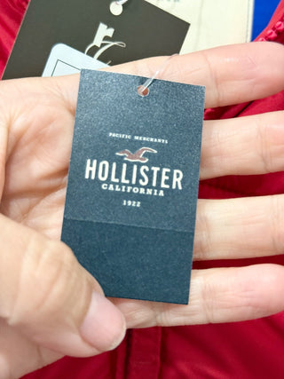 Hollister puffer vest with hoodie, S