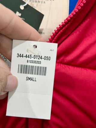 Hollister puffer vest with hoodie, S