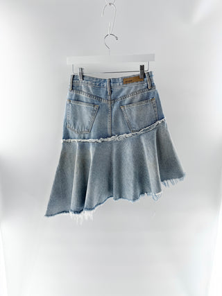 Grlfrnd Distressed Denim Skirt, 26