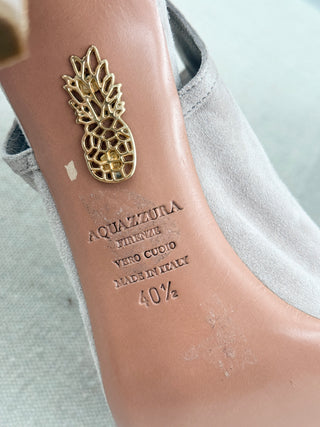 Aquazzura suede lace up booties, 40.5