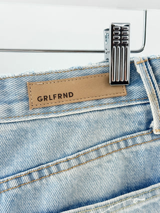 Grlfrnd Distressed Denim Skirt, 26