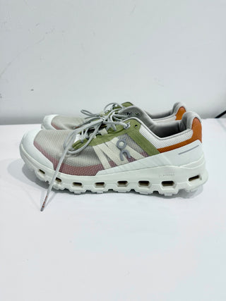 On Running Cloudvista Mesh Low Top Running Sneakers Beige Orange Women's US 8