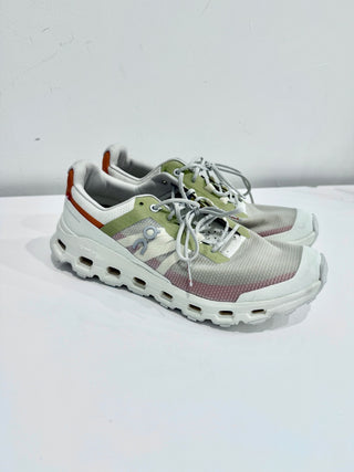 On Running Cloudvista Mesh Low Top Running Sneakers Beige Orange Women's US 8