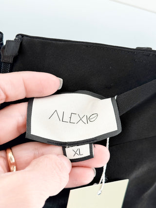 Alexis Satin High-Rise Trousers, XL