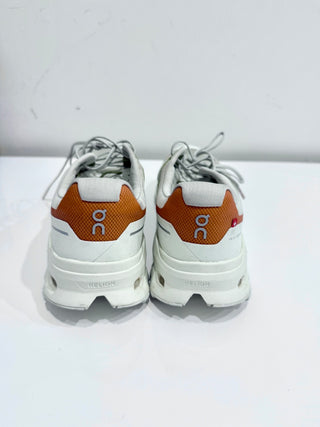 On Running Cloudvista Mesh Low Top Running Sneakers Beige Orange Women's US 8