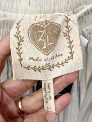 Z&L long skirt with metallic thread and embellishments nts and, M