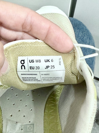 On Running Cloudvista Mesh Low Top Running Sneakers Beige Orange Women's US 8