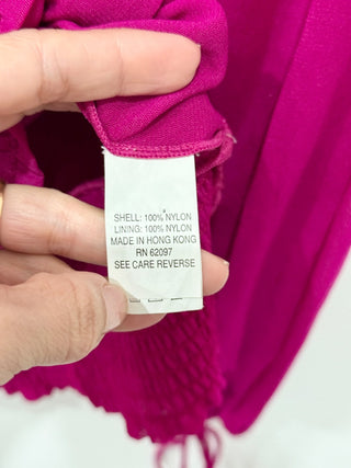 Vivienne Tam boho smocked long sleeve blouse, M