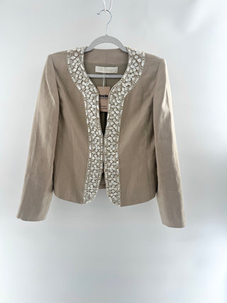 Valentino linen embellished jacket, 8
