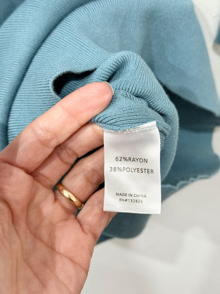 Michael Costello x Revolve knit midi dress with cross halterneck, S