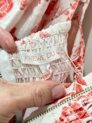 Krewe Duq casual floral mini dress, XS