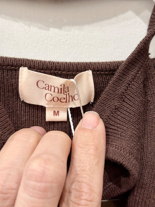 Camila Coelho ribbed mini dress, M