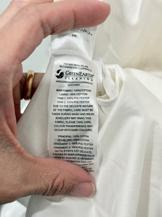 Self Portrait cotton chemical lace cut out mini dress, 4