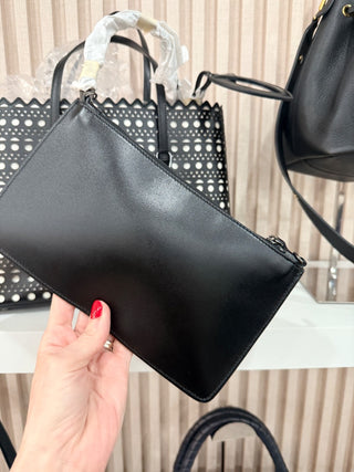 Alaia Le mina 32 leather laser cut shoulder bag