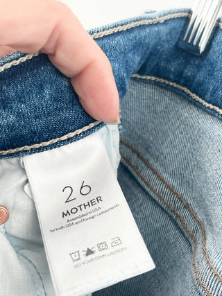 Mother undercover cargo sneak jeans, 26