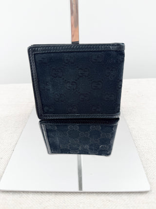 Gucci canvas and leather bifold men wallet
