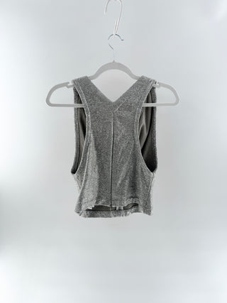 IRO metallic sleeveless top samira, 32 FR / US 0