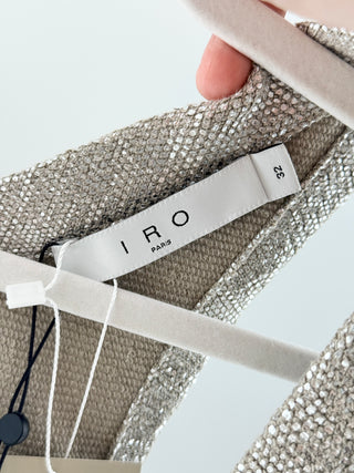 IRO metallic sleeveless top samira, 32 FR / US 0