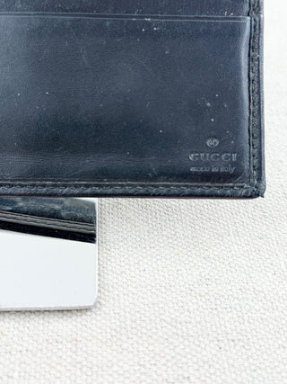 Gucci canvas and leather bifold men wallet