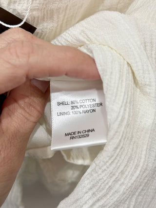 House of Harlow cotton lace trim top, S