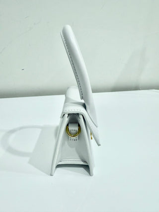 NWOT Jacquemus Le Chiquito Leather Top Handle Bag White Mini